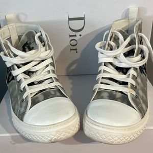 Unisex Authentic Kids Christian Dior hightop sneakers. Great condition.